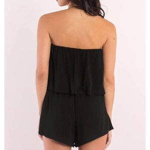 Black strapless Tobi romper